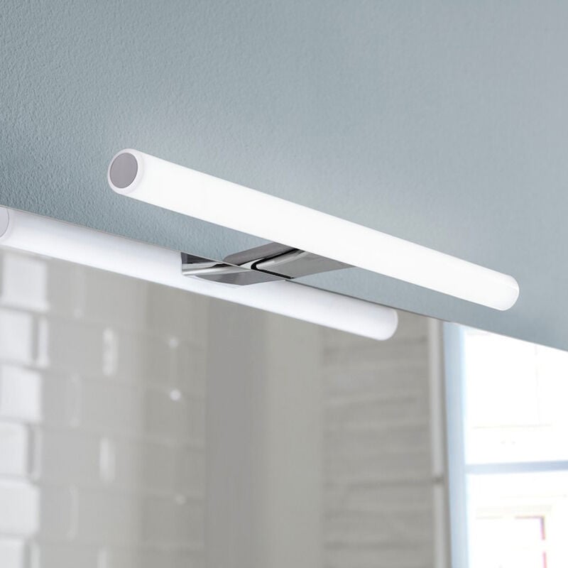 Applique pour miroir led Irene 50x3,6 cm 5700 k blanc, 9 w, IP44, chrome (IRENE500NEW) - Focco