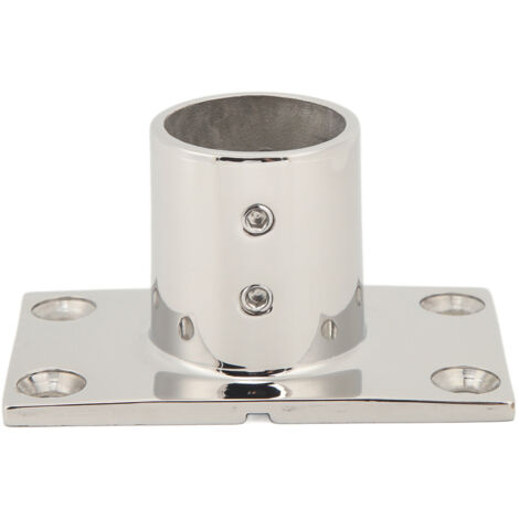 Fockety Raccord de Main Courante de Bateau, Base Rectangulaire à 90 Degrés, Rail de Base de Bateau en Acier Inoxydable 316 pour Bateaux, Auvent, Robuste et Polyvalent (90°30MM/1.2in)