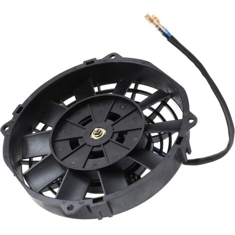 Fockety Ventilateur électrique Universel 8 en 10 Pales, Ventilateur de Refroidissement Réversible pour Radiateur de Voiture 12V 80W 2250 Tr/min pour Compartiment Moteur.