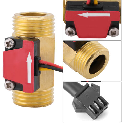 Fockety Wassersensor-Schalter, robuste Kupferkonstruktion für Warmwasserbereiter, Spender, 1 Stück, G1/2 Gewinde.