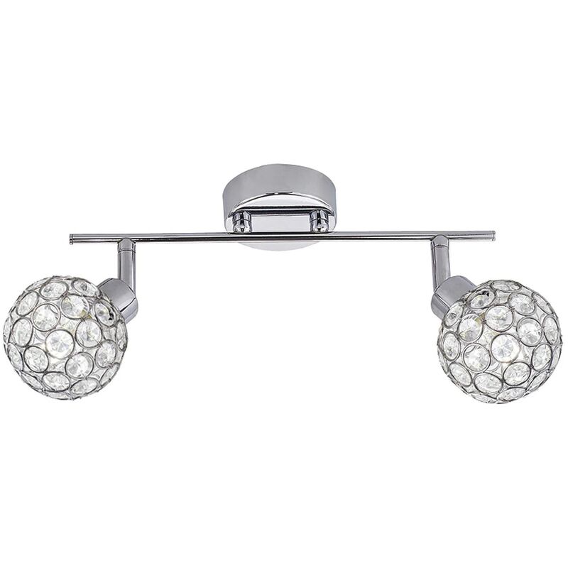 

Lúzete - Foco 2 Luces Átomo G9 Cromo