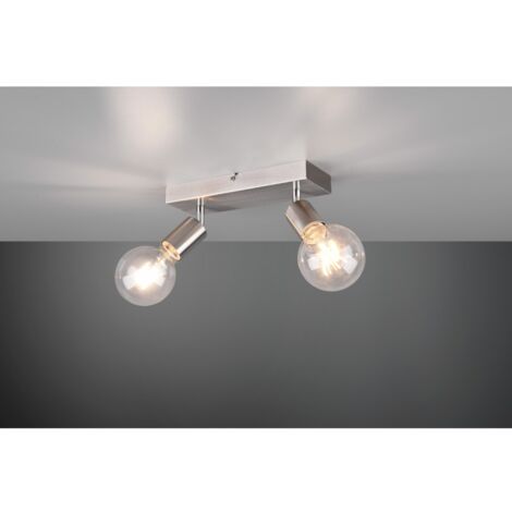 Foco 2xE27 Vannes Níquel L26 cm Trio Lighting