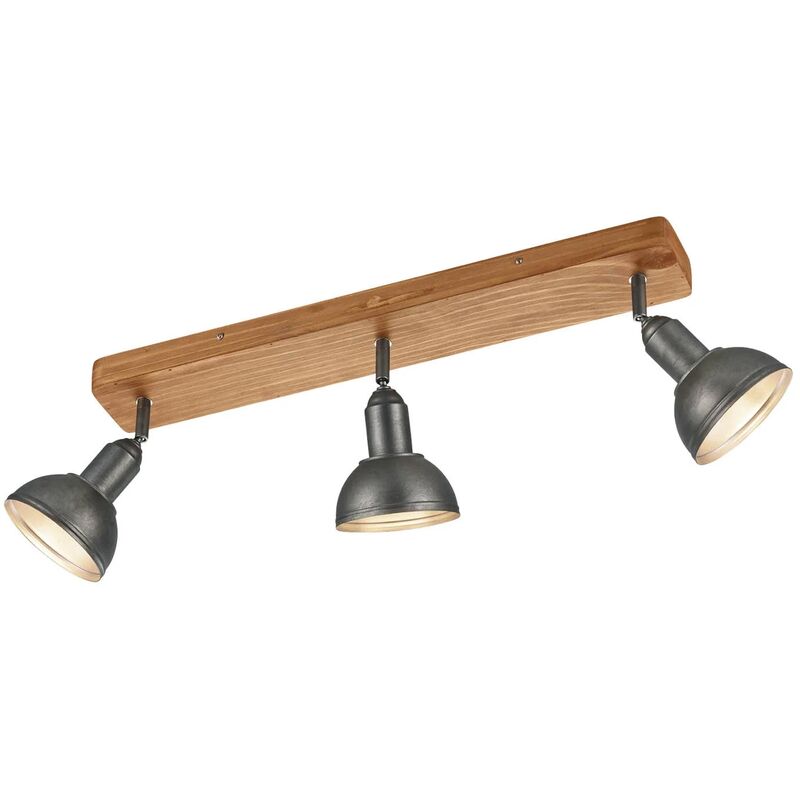 

Lúzete - Foco 3 Luces Jano Metal Níquel Antiguo