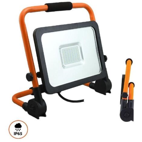 foco 56 led portatil c/cable 50w 5000lum luz blanca 6000k-6500k. angulo luminico 120º