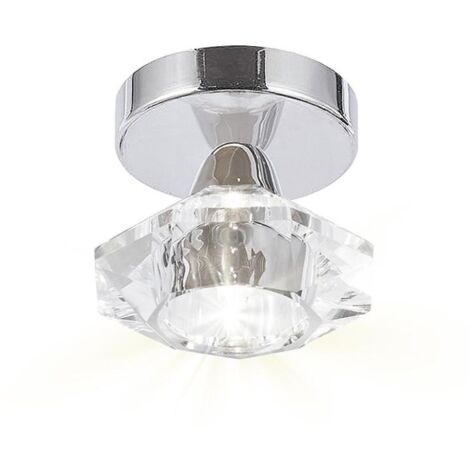 Foco Caléndula acabado cromado 11 cm(ancho) 12 cm(altura) 11 cm(fondo)..