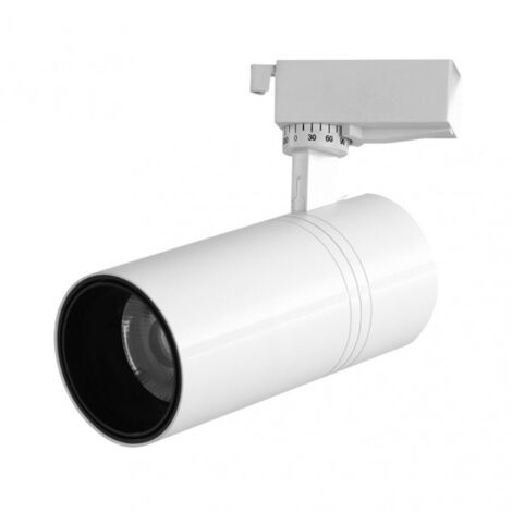 Foco carril 20w 4000k anzo blanco 1800lm 36º orientable 330º regx18x6,2 cm