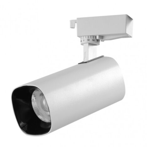 Foco carril 30w 6000k alfil blanco 2700lm 36º orientable 330º regx19x7,5 cm