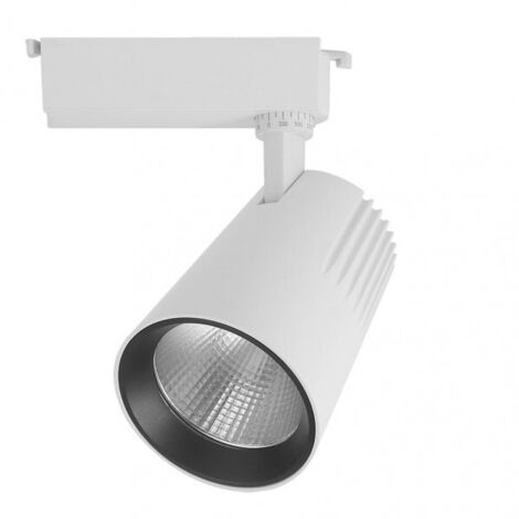 Foco carril 40w 4000k telma blanco 3600lm 36º orientable 330º regx21x10,5 cm