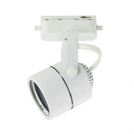 Foco carril arta 1xgu10 cilindrico blanco 14,2x7,6x6 cm orientable 180º