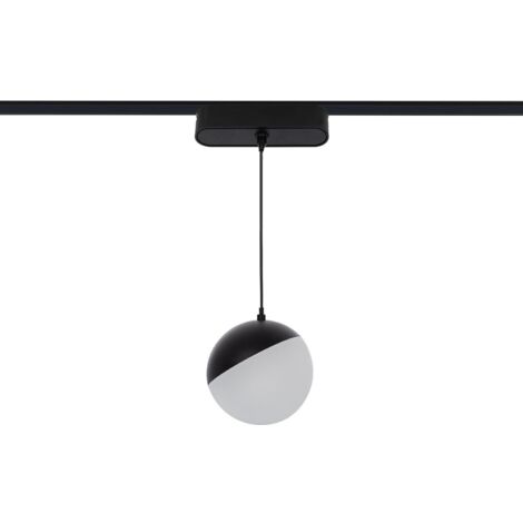 Foco Carril Colgante LED Magnético 25mm SuperSlim 10W 48V Ø100 mm Negro 2700K Blanco Cálido