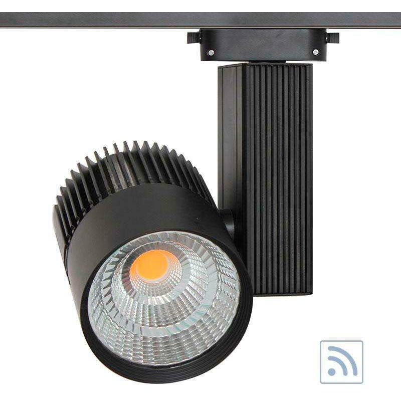 

Ledbox - Foco carril Monofásico CRONOLUX CREE led + TUV driver, negro 30W, RF, Regulable, Blanco frío, regulable - Blanco frío