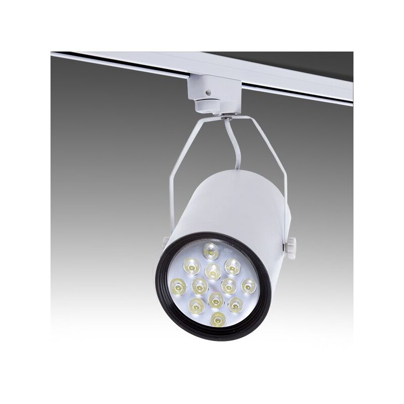 

Greenice - Foco Carril LED 12W 1200Lm 30.000H Taylor | Blanco Frío - Blanco (PL218014)