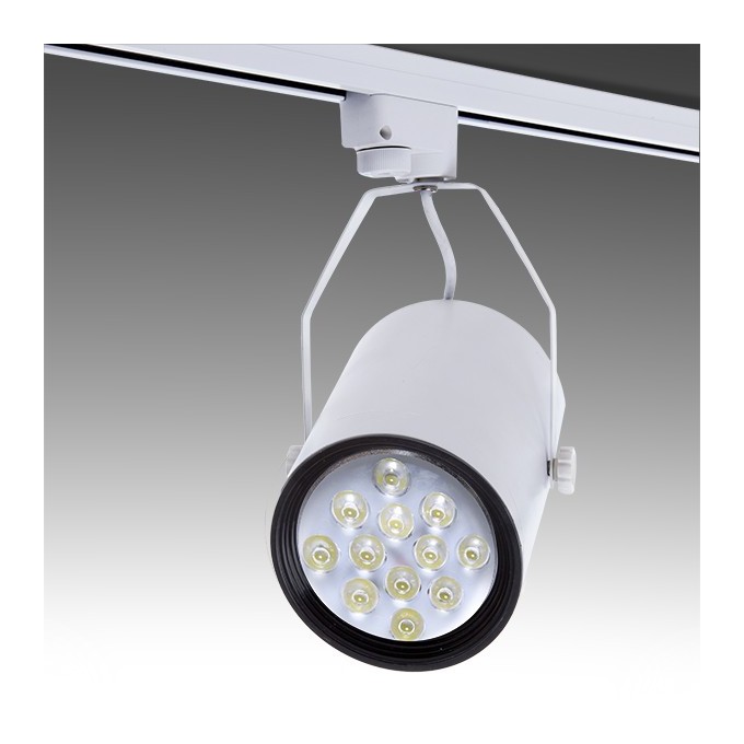 

Greenice - Foco Carril LED 12W 1200Lm 30.000H Taylor | Blanco Cálido - Blanco (PL218014)