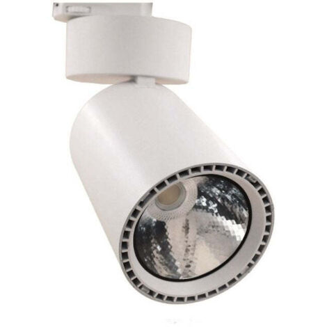 Foco Carril Led 4 Vías Trifásico 24w 6500k, hasta 3 Encendidos