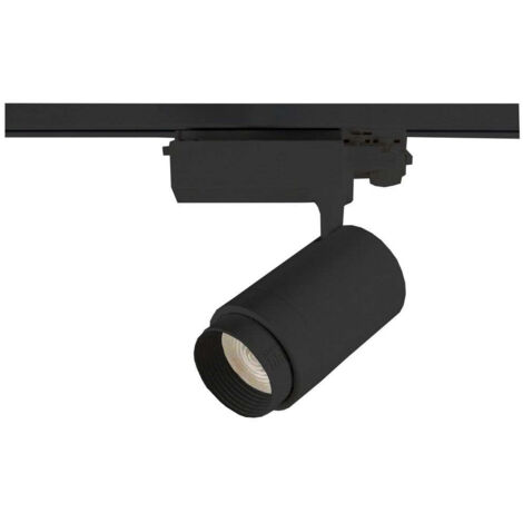 Foco Carril Led 4 Vías Trifásico 30w 3000k  Ángulo Ajustable, 3 Encendidos