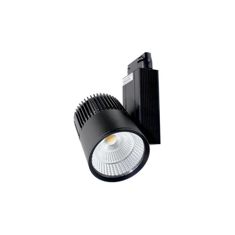 

Foco carril led Dori orientable luz neutra Negro 30W