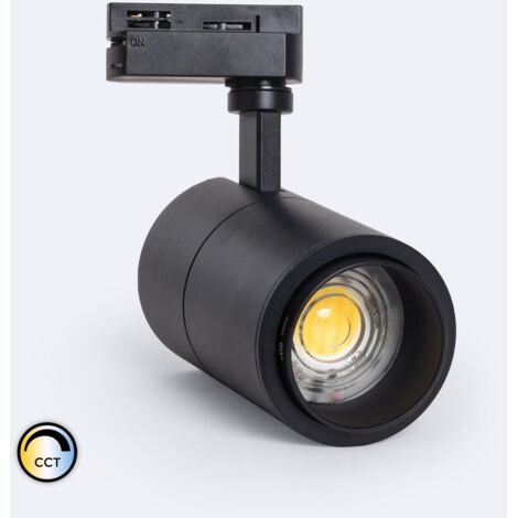 Foco Carril LED Monofásico 20W Regulable CCT Seleccionable Pulyx Multiángulo 15-60º Blanco