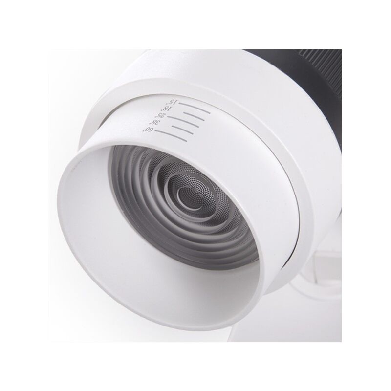 

Greenice - Foco Carril LED Monofásico Apertura Variable 10-60º 30W 2700Lm 50.000H Athena | Blanco Cálido (GMD-FTL03-M-30-CW)