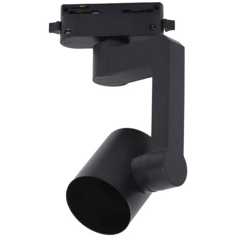 Foco carril monofásico GU10 Negro