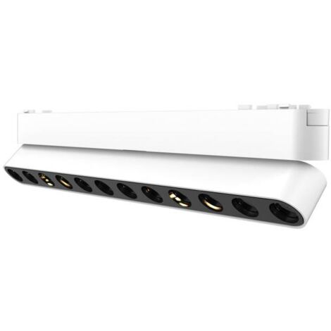 Foco carril SNOW SLIM 252mm Basculante 48V, 12W, 24º, blanco, Blanco cálido