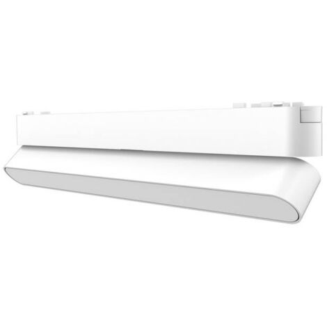 Foco carril SNOW SLIM 252mm Basculante 48V, 12W, 90º, blanco, Blanco cálido