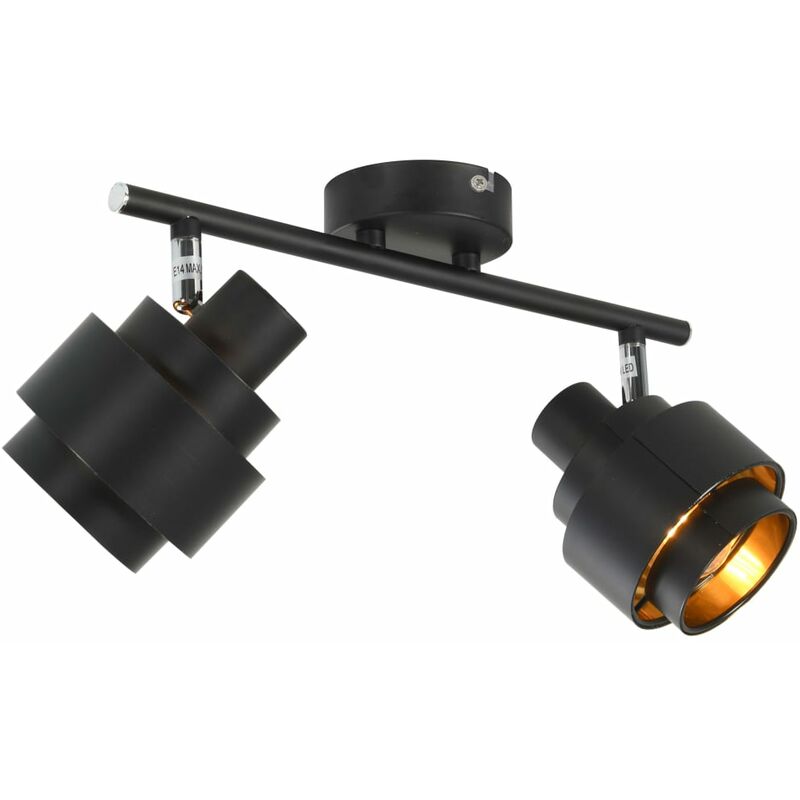 

Foco de 2 vías negro E14 - Negro