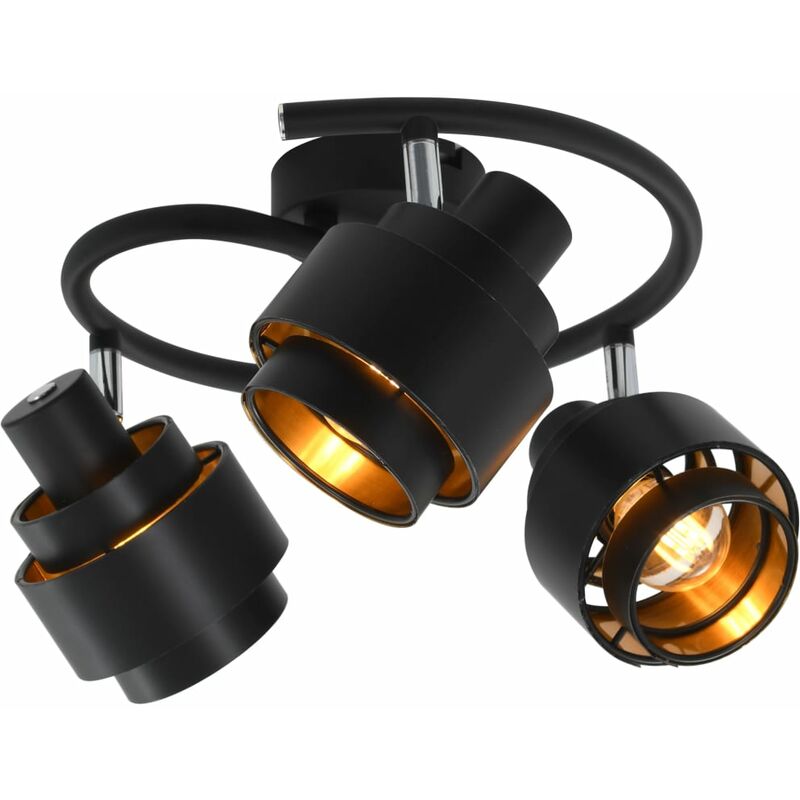 

Foco de 3 vías negro E14 - Negro