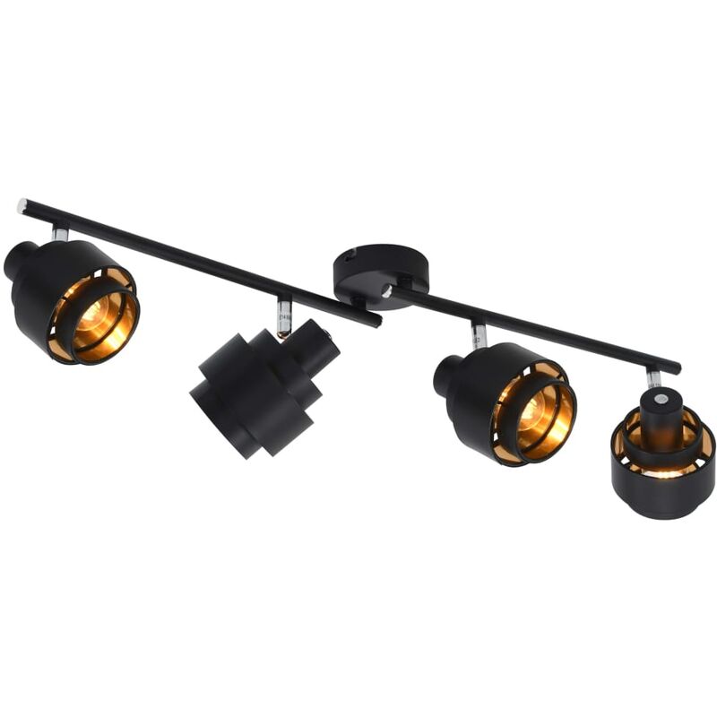 

Foco de 4 vías negro E14 - Negro