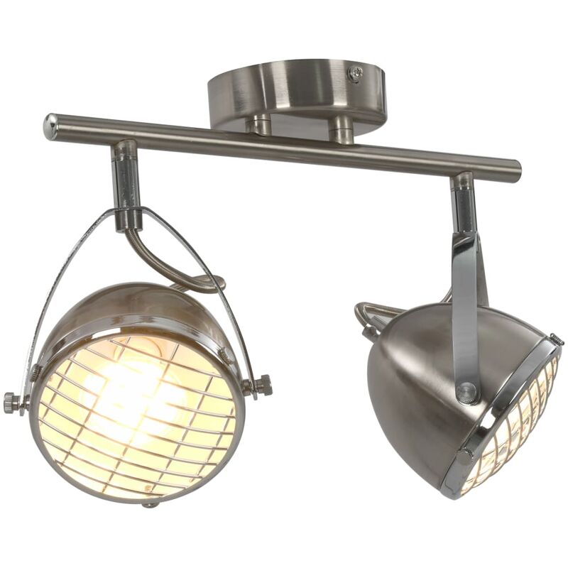 

vidaXL Foco Plateado GU10 de 2 Luces - Plateado