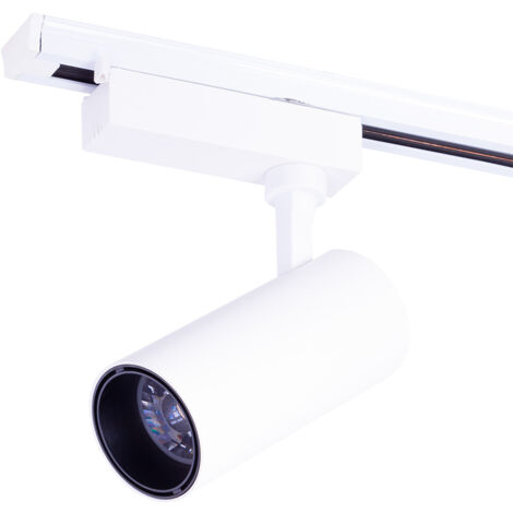 Foco de Carril LED  30W 3000Lm CRI85 4200ºK Lumiastra Monofásico 40.000H [LUM-ATB095030-W-W]Greenice