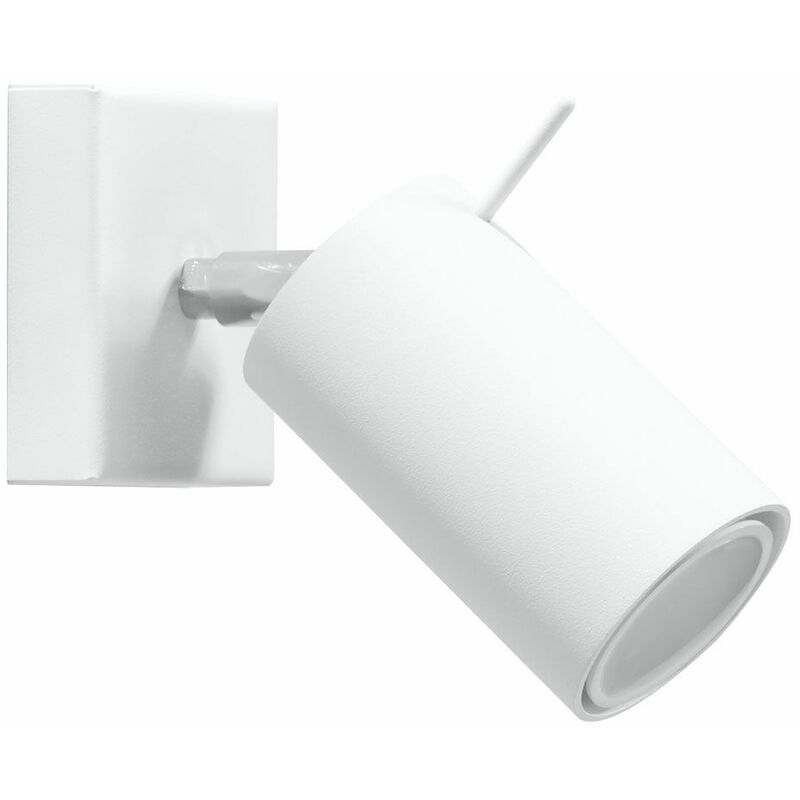 

Foco de pared interior aplique blanco Foco de pared, foco orientable, 1x GU10, L x H 8 x 10 cm, dormitorio