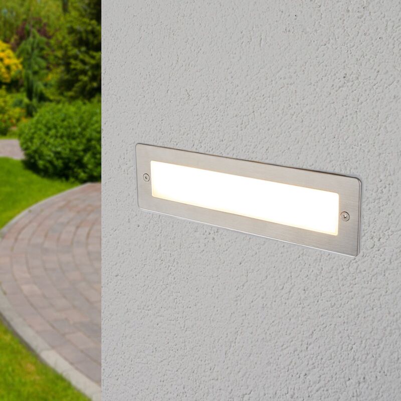 Foco de pared LED empotrable Jonte para exteriores