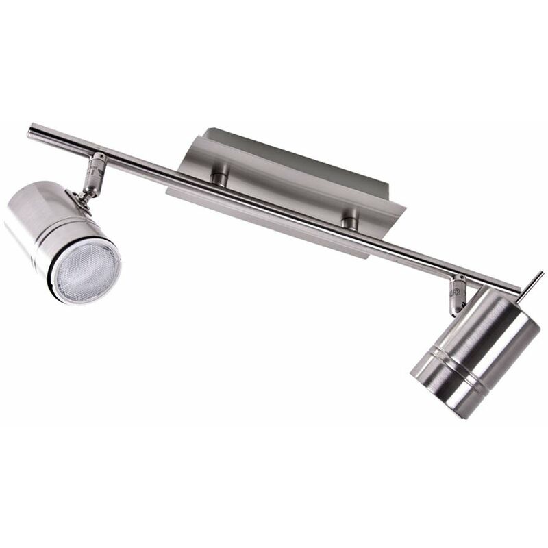 

Foco de techo / pared acero níquel mate 2 llamas para comedor ESL 2700 lm EGLO 90434 FORMIA