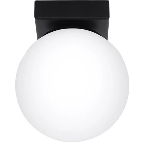 Foco de superficie Eaus negro, 1 luz