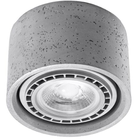 Foco de superficie Noto 1 luz, cemento