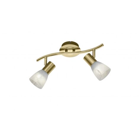 Foco de Techo 2 Focos E14 Orientable Levisto Brass Trio Lighting