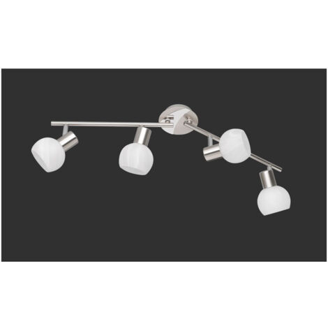 Foco de Techo 4 Led Orientable Antibes Niquel Trio Iluminación