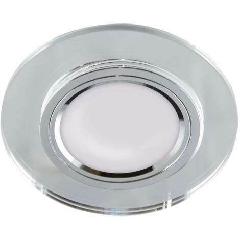 Foco de techo con ojal de cristal redondo SELENA C transparente