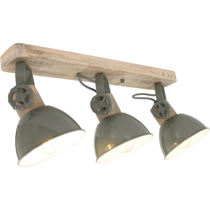 Steinhauer - Mexlite - foco - Gearwood - verde - metal madera de caucho - foco