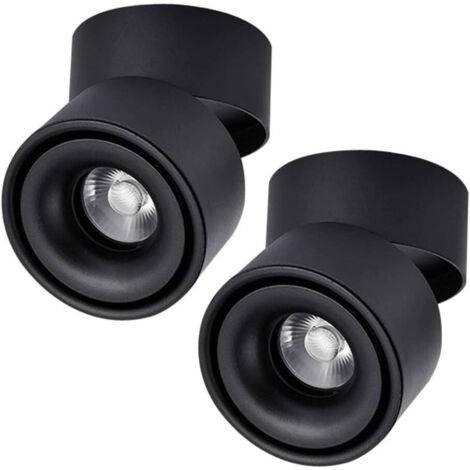 Foco de techo LED de 7 W con montaje en superficie ajustable de 360°