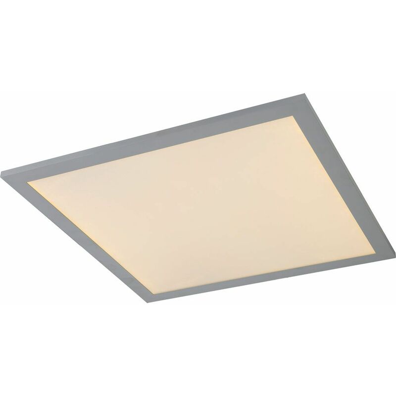 

Globo - Foco de techo LED panel de superficie plateado blanco ALU regulable L 45 cm salón dormitorio comedor