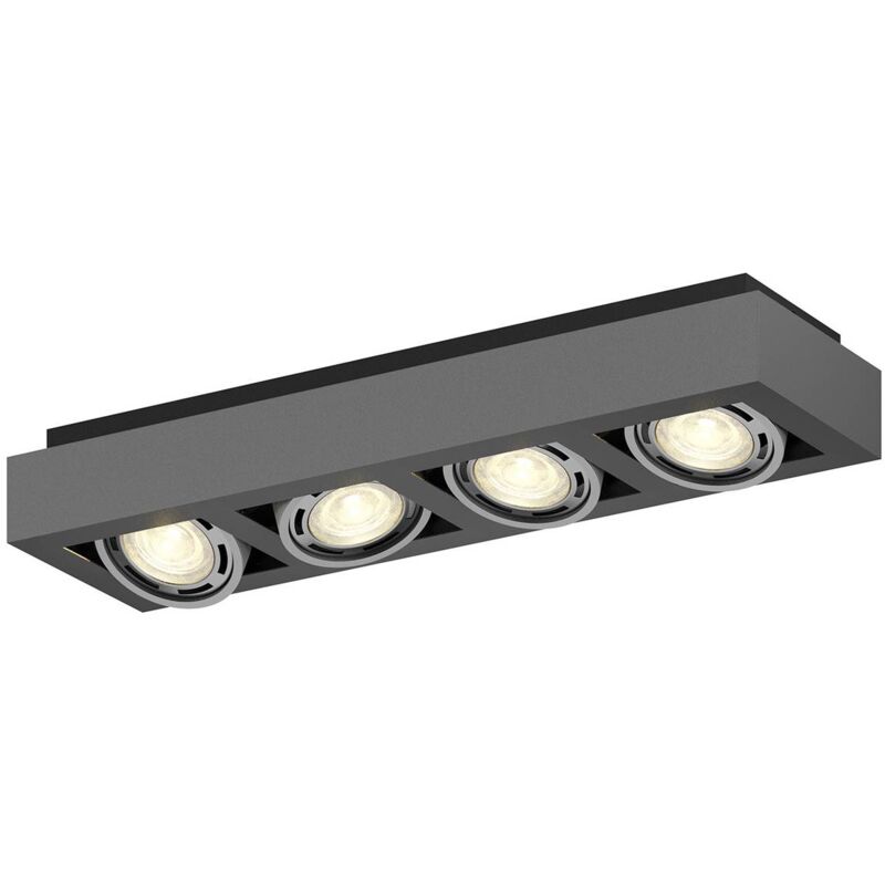 

Foco de techo LED Ronka, 4 luces largo gris oscuro