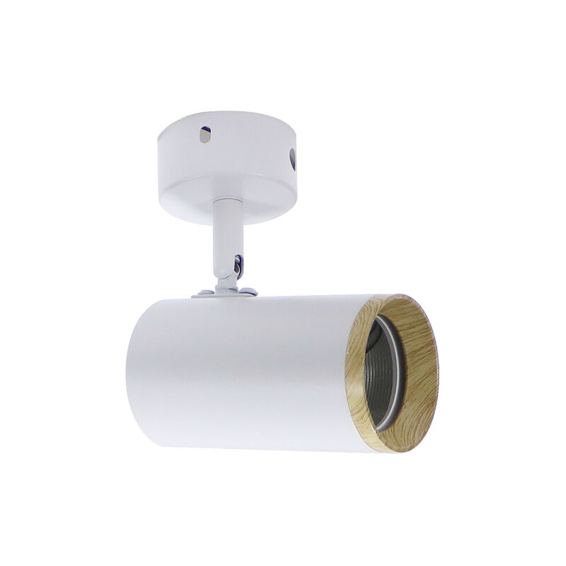 

Foco de Techo Orientable Wood 1XGU10 Blanco,Marrón - Iluminashop
