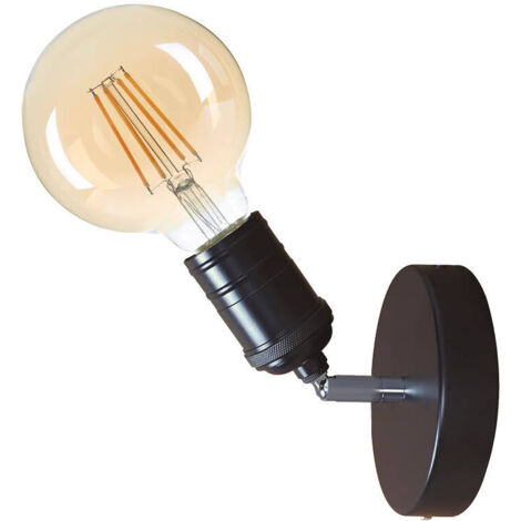 Foco de techo Serie Sarkka E27 Negro