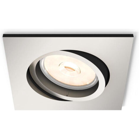 Foco Downlight Cuadrado  Donegal Corte Ø70 mm Níquel