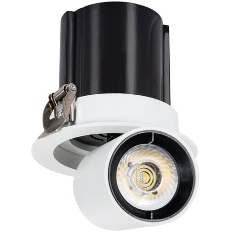 Foco Downlight LED 12W Circular Extraíble LIFUD Corte Ø 75 mm 3000K Blanco Cálido