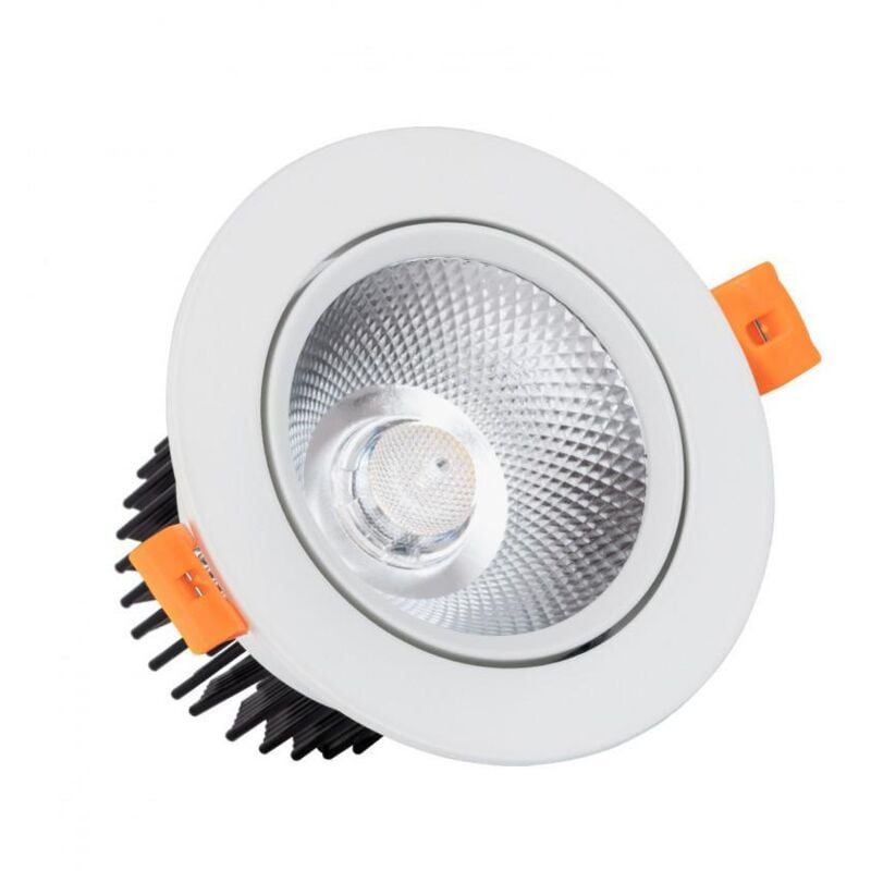 

Foco Downlight LED 12W Regulable COB Direccionable Circular Blanco Corte Ø 90 mm Blanco Neutro 4500K - Blanco Neutro 4500K