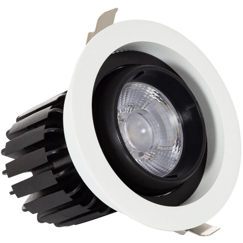 

Foco Downlight LED 18W COB Direccionable 360º Circular Corte Ø 115 mm CRI90 Expert Color No Flicker Blanco Neutro 4000K - Blanco Neutro 4000K