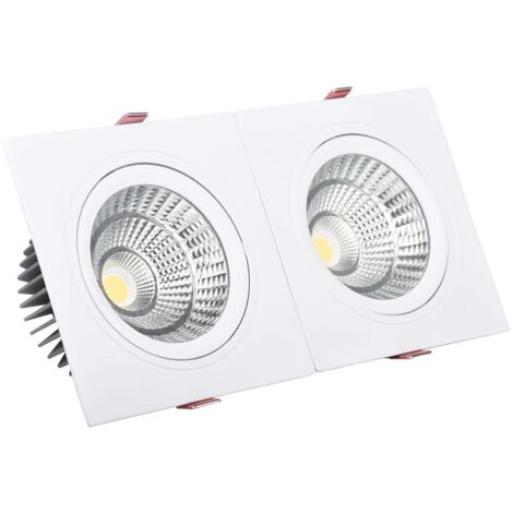 Foco Downlight LED 30W Rectangular Madison Corte 260x120 mm 4000K Blanco Neutro