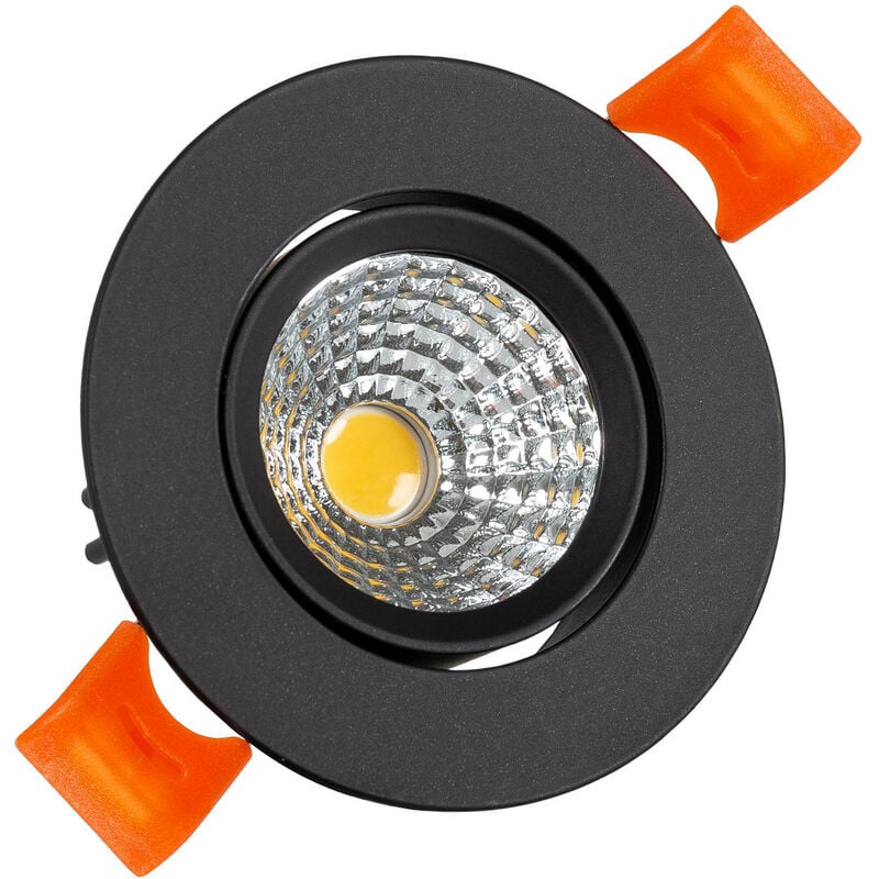 

Foco Downlight LED 3W COB Direccionable Circular Negro Corte Ø55 mm CRI92 Expert Color No Flicker Blanco Cálido 3000K - Blanco Cálido 3000K